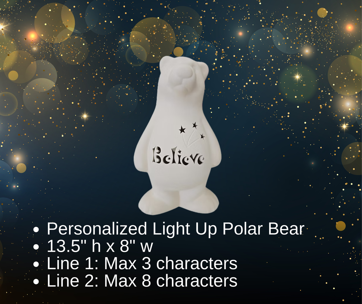 Pre-Order Personalized Light Up Holiday Ceramics - Hammer & Stain East Michigan Studio