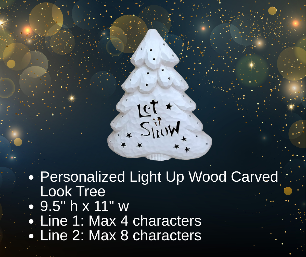 Pre-Order Personalized Light Up Holiday Ceramics - Hammer & Stain East Michigan Studio