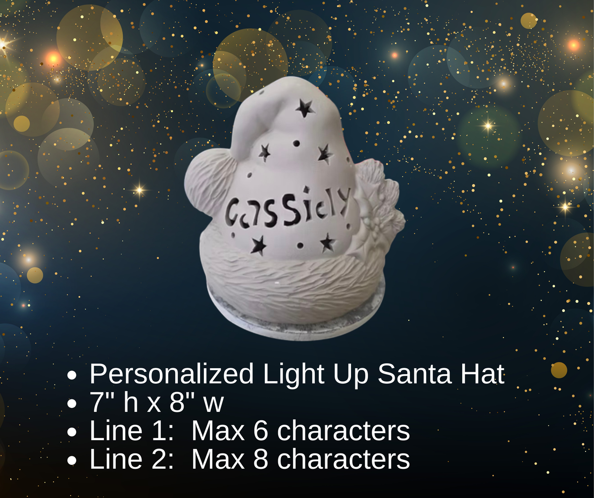 Pre-Order Personalized Light Up Holiday Ceramics - Hammer & Stain East Michigan Studio