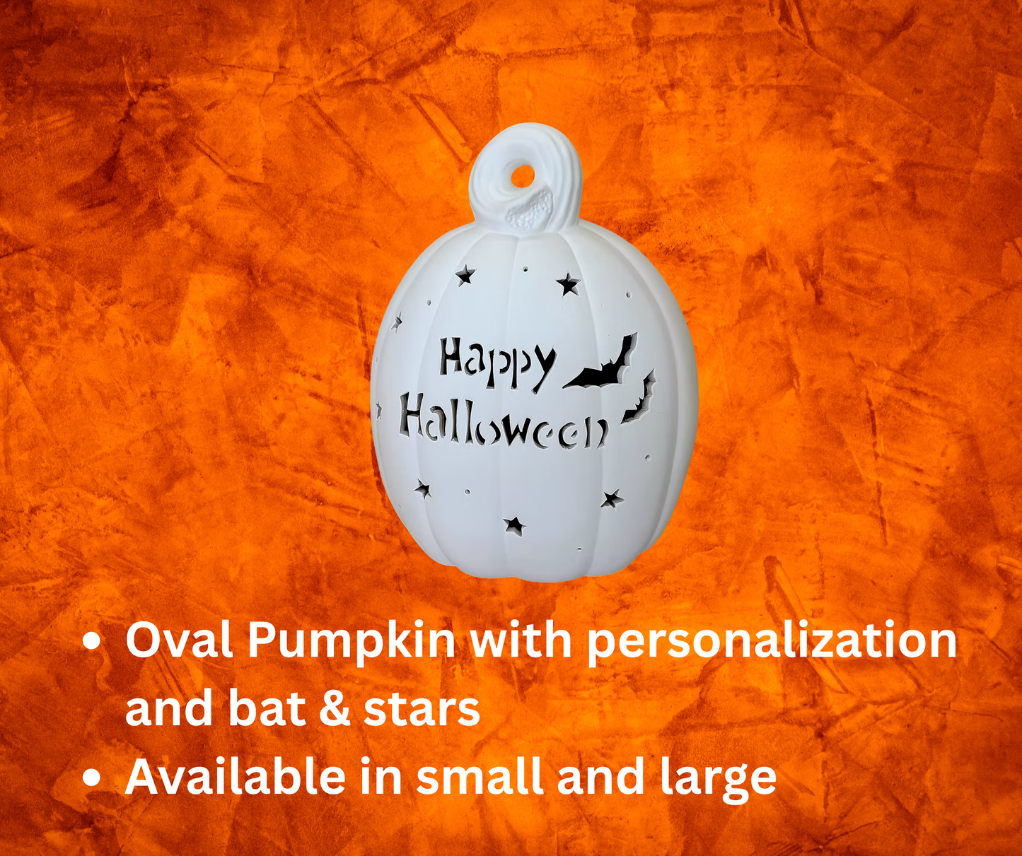 9/13/26 - Personalized Ceramic Pumpkins Workshop - 1:00 pm - Hammer & Stain East Michigan Studio