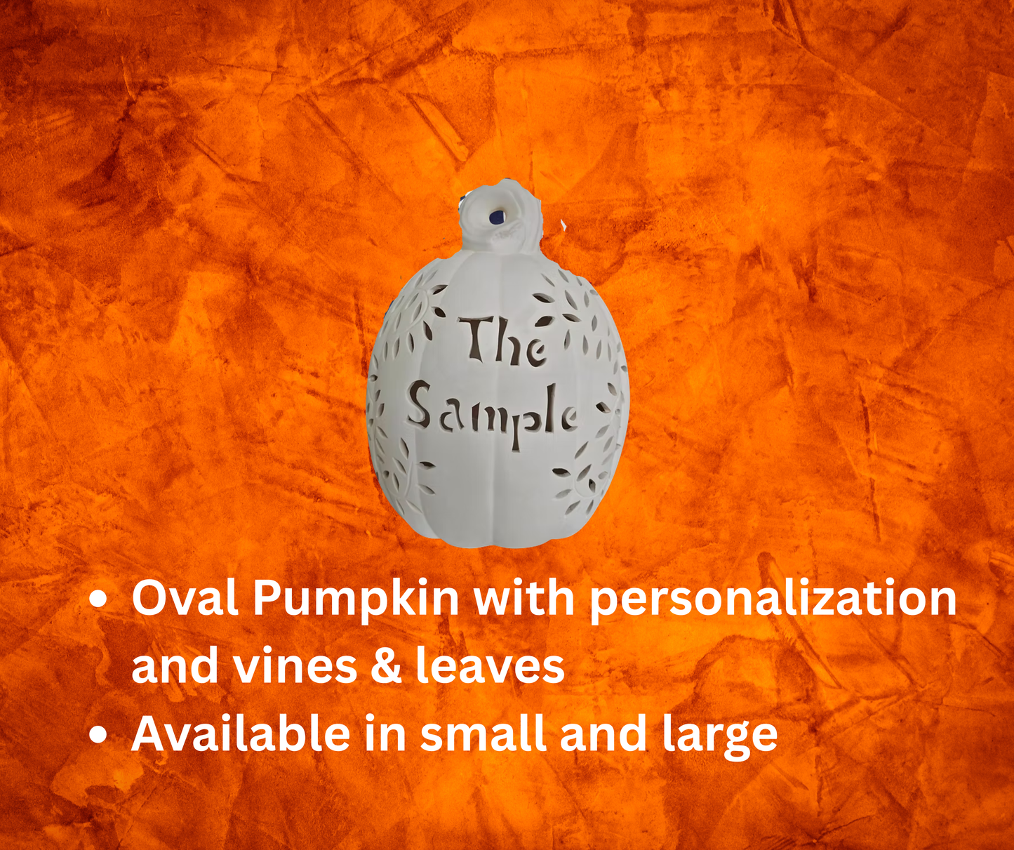 9/13/26 - Personalized Ceramic Pumpkins Workshop - 1:00 pm - Hammer & Stain East Michigan Studio