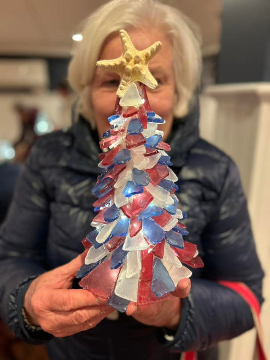 5/07/2025 - Patriotic Sea Glass Tree Workshop - 6pm - The Boondocks Pub