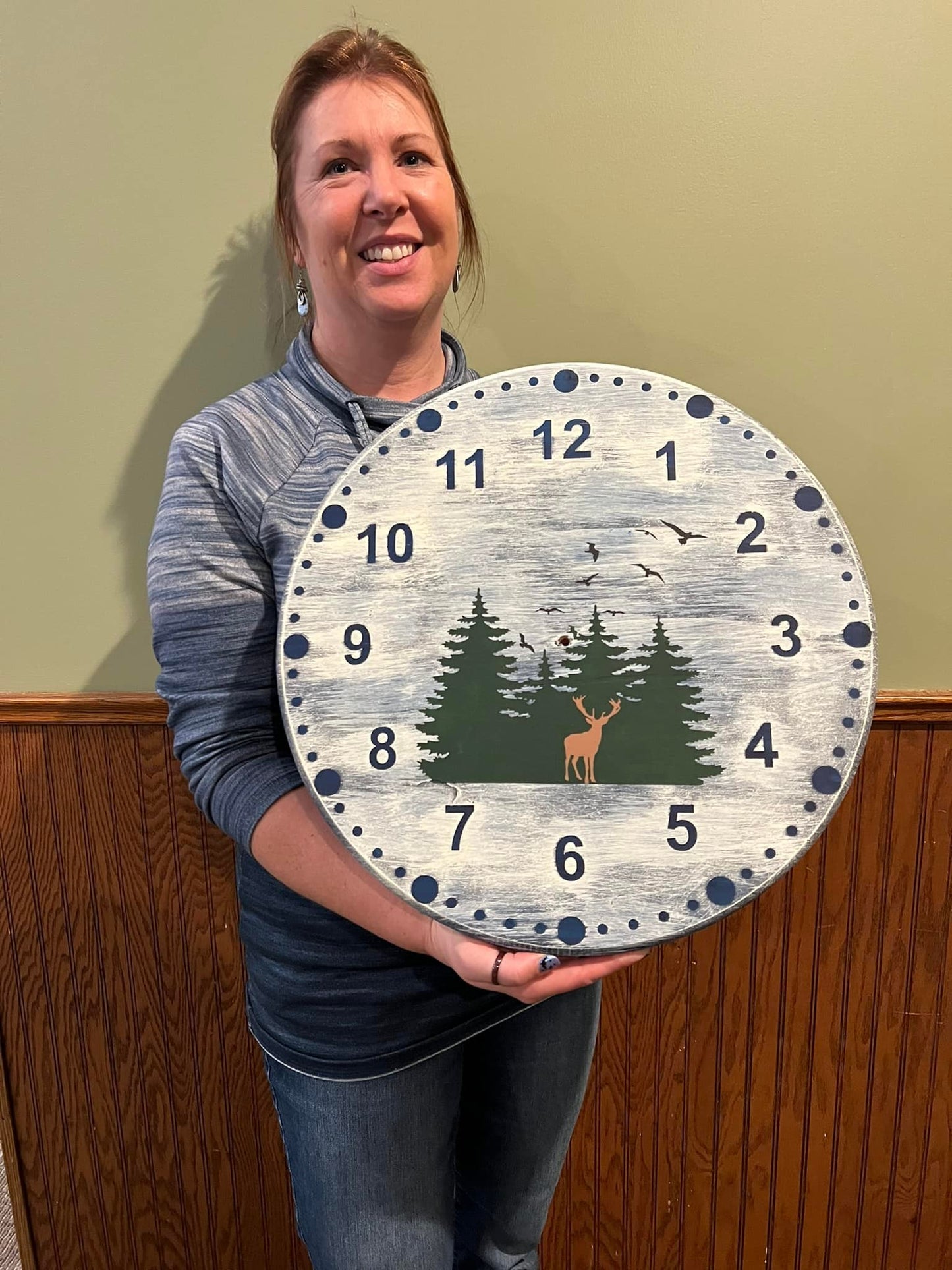 11/30/2025 - Farmhouse Style Wooden Clock Workshop  - 1:00pm - H&S East Michigan Studio