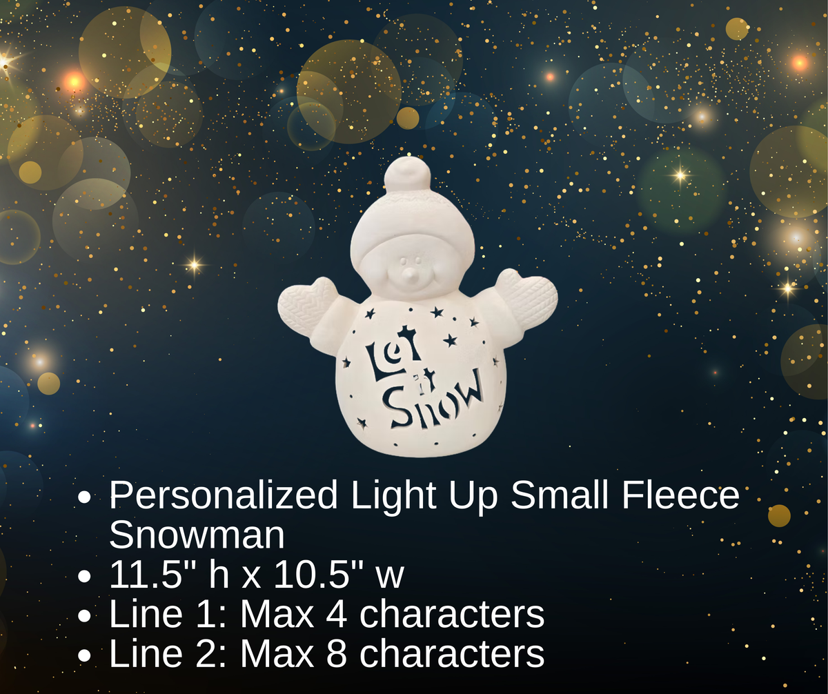 Pre-Order Personalized Light Up Holiday Ceramics - Hammer & Stain East Michigan Studio