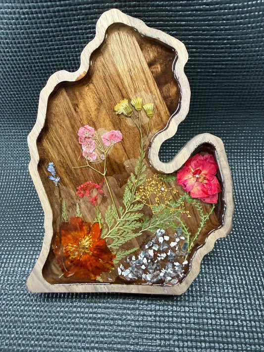 Michigan State Bamboo Tray