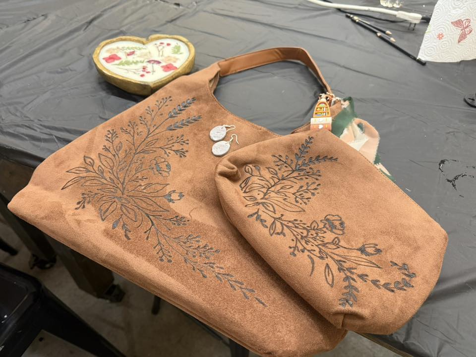 11/14/2026 - He Hunts Deer, We Burn Gear: Suede Hat or Hobo Bag Burning Workshop - 1:00pm - H&S East Michigan Studio