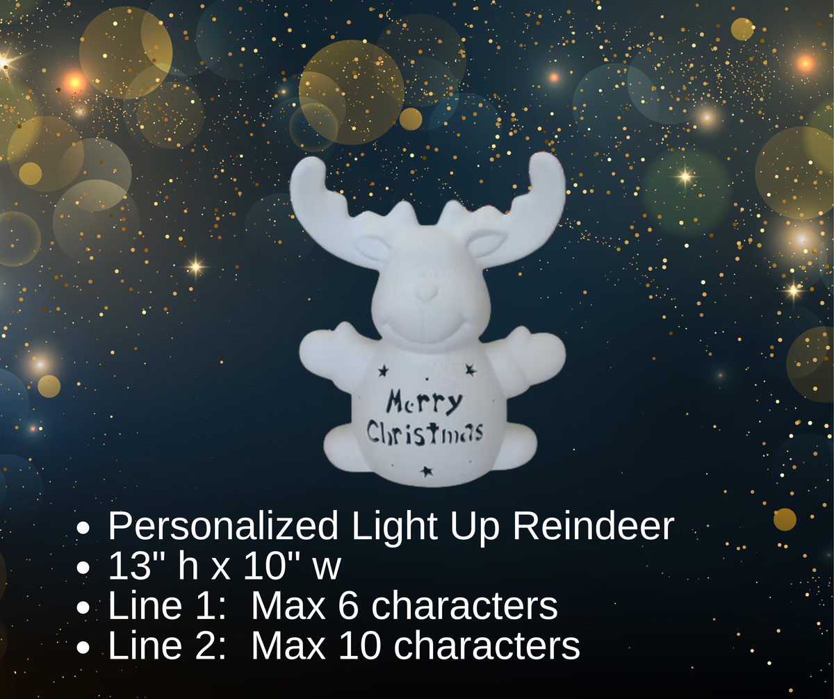 Pre-Order Personalized Light Up Holiday Ceramics - Hammer & Stain East Michigan Studio
