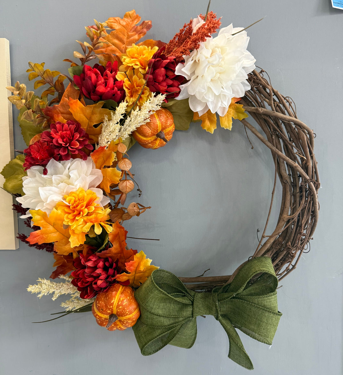 10/16/26 - Fall Wreath Workshop - 5:30pm - H&S East Michigan Studio