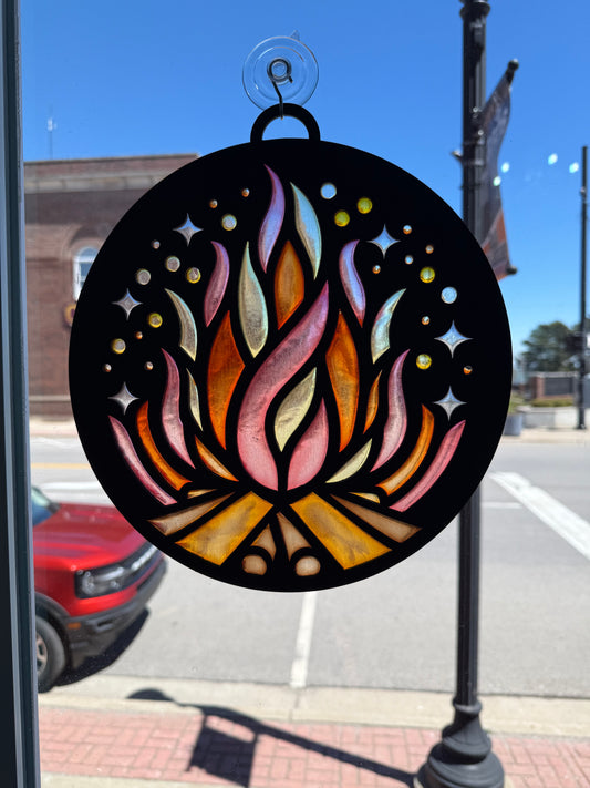 12" Campfire Suncatcher