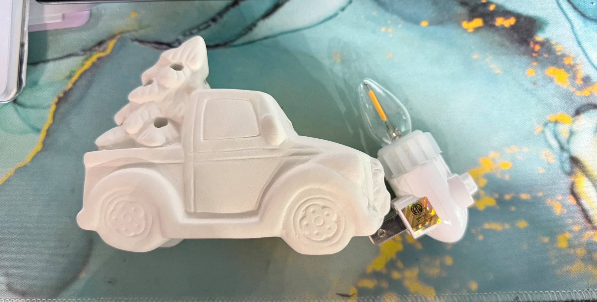 Old Truck with Tree Night Light