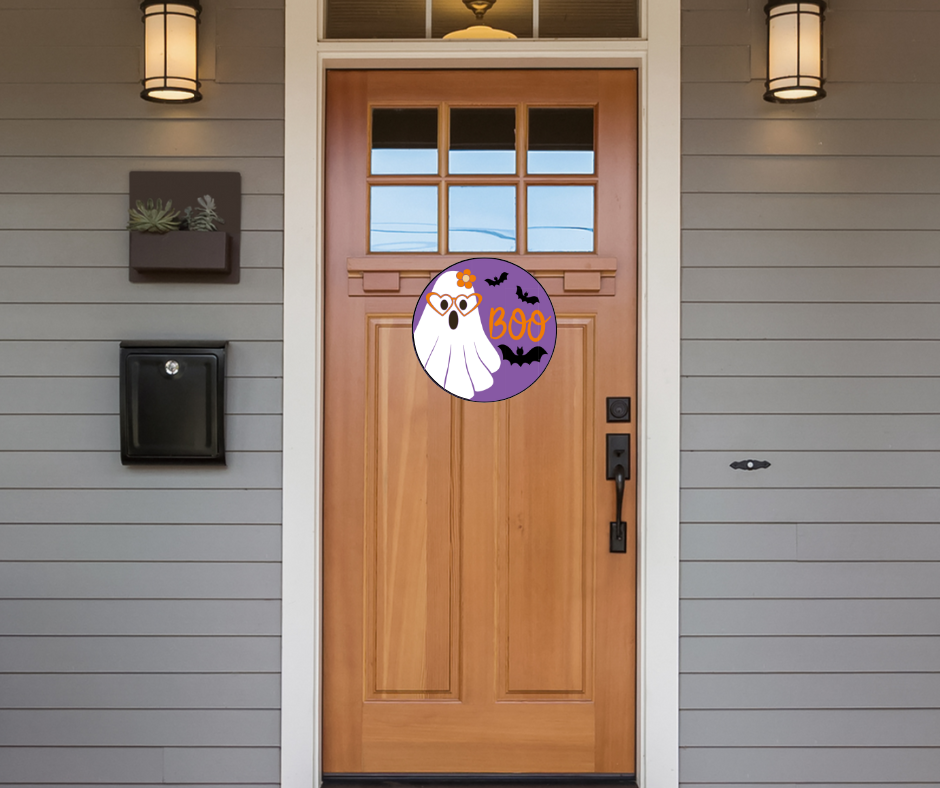 14" Round Boo Ghost