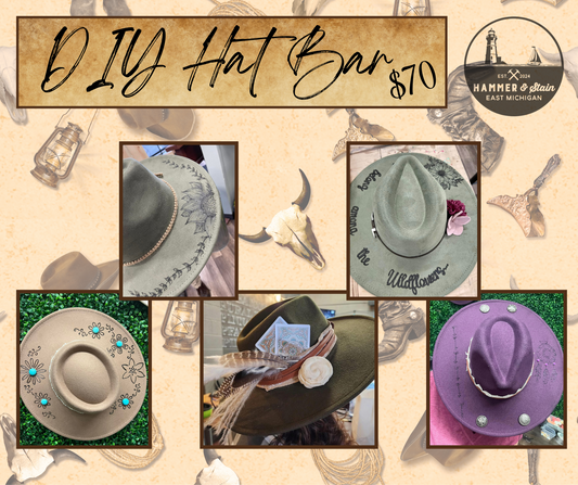 6/01/2025 - DIY Hat Bar Workshop - 1pm - Farmer's Tavern
